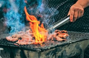 is it safe to light a charcoal grill with kerosene