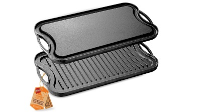 NutriChef Reversible Plate Griddle Grilling Pan