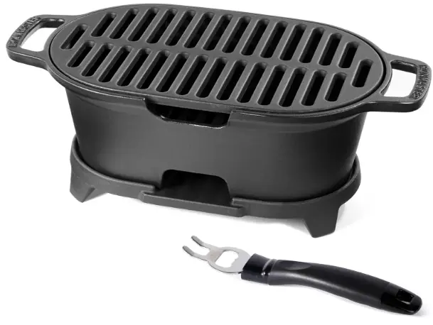 IronMaster Mini 100% Cast Iron Hibachi Grill