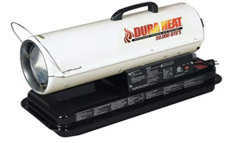 
Dura Heat DFA50 50K BTU Kero Forced Air Heater