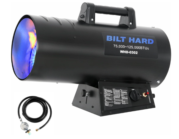 BILT HARD 125,000 BTU Propane Torpedo Heater