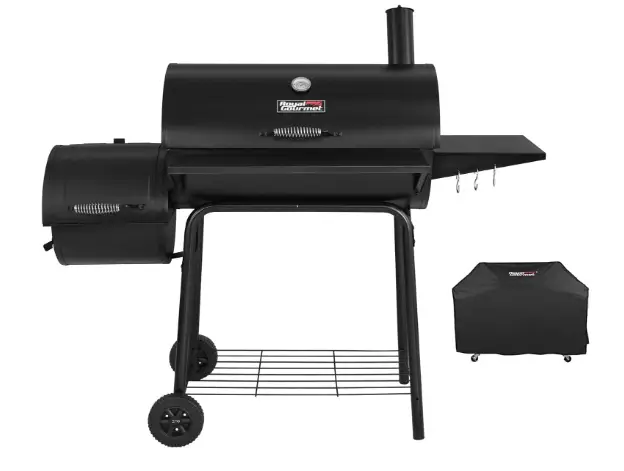 Royal Gourmet CC1830SC Charcoal Grill Offset Smoker with Cover