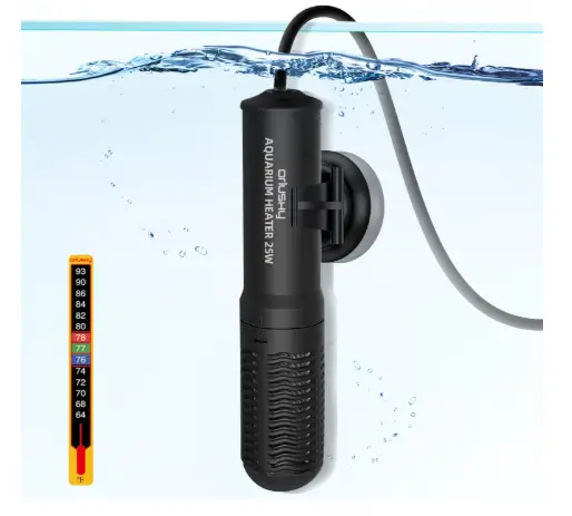 Orlushy 25W Small Submersible Aquarium Heater